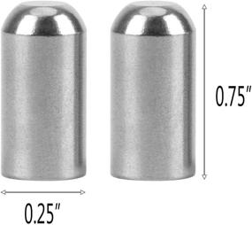 img 3 attached to Stainless Steel Door Hinge Pin Bolt Guides For Wrangler Models - 2 Piece Set Compatible With 1997-2022 JK, JKU, JL, JLU, And TJ