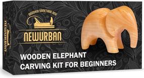 img 4 attached to Linden Wood Whittling Kit For Adults And Kids - Beginner'S Wood Carving Kit With Elephant Design - Stainless Steel Carving Knife And Wooden Handle - Includes Elephant Shaped Blank For Carving