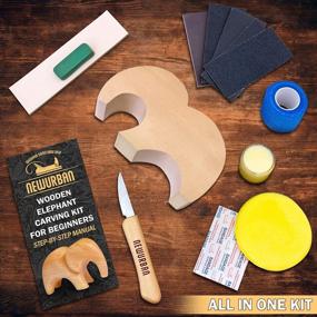 img 3 attached to Linden Wood Whittling Kit For Adults And Kids - Beginner'S Wood Carving Kit With Elephant Design - Stainless Steel Carving Knife And Wooden Handle - Includes Elephant Shaped Blank For Carving