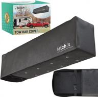 adjustable buckle tow bar cover for aventa lx, aventa ii, alpha, and aladdin tow bars - durable protection for rv towing accessories from latch.it logo