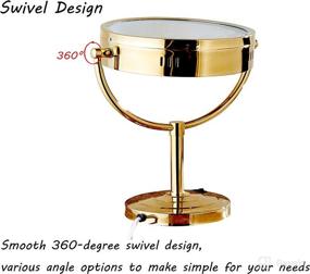 img 1 attached to Cavoli Makeup Magnification Tabletop Two Sided: Perfect for Precise Makeup Application