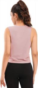 img 2 attached to Muzniuer Womens Workout Crop Tops Yoga Sports Running Activewear Cropped Summer Tank Tops Cropped Shirts