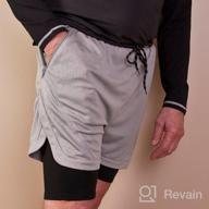 img 1 attached to Performance Men'S 2-In-1 Running Shorts With Inner Liner And Zipper Pockets, 7-Inch Length, For Gym And Athletic Workouts review by Chris Hazzard