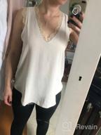 img 1 attached to Women'S Lace V-Neck Tank Top Summer Loose Sleeveless Blouse Shirt review by April Medellin