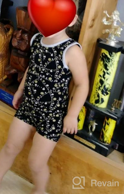 img 1 attached to Adorable and Trendy Jacques Moret Girls' Cheetah Hearts Tank Biketard: Unleash Your Inner Fashionista! review by Darla Wilmoth