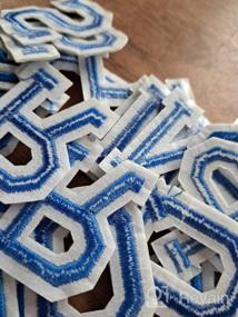 img 5 attached to Classic Black Iron On Sew On Alphabet A To Z Patches - 52Pcs Letters For Clothes