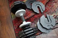 img 1 attached to Adjustable Dumbbell Set Free Weights Multiweight Options 12.5/27.5/44/55/66 Lbs Men Women Full Body Workout Fitness Home Gym review by Gary Hall