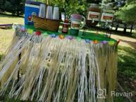 img 1 attached to Hawaiian Luau Grass Table Skirt - 9Ft Raffia Aloha Table Skirt For Tiki Bar Decorations, Jungle And Tropical Party Supplies, Moana-Inspired Party Decorations. review by Bill Lyons