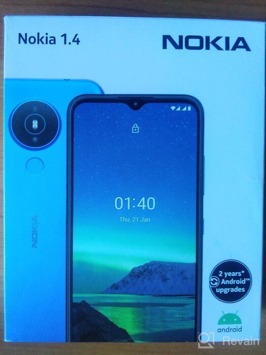 img 2 attached to Nokia 1.4 Unlocked Smartphone with Android 10 (Go Edition), Dual SIM, 2-Day Battery Life, US Version, 6.51-Inch Screen, Charcoal (2/32GB) review by Aditya ᠌