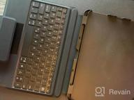 img 1 attached to Rose Gold Touchpad Keyboard Case For IPad Pro 12.9 2020/2018 - Wireless Smart Magic Backlit Trackpad Keyboard review by David Hodgson
