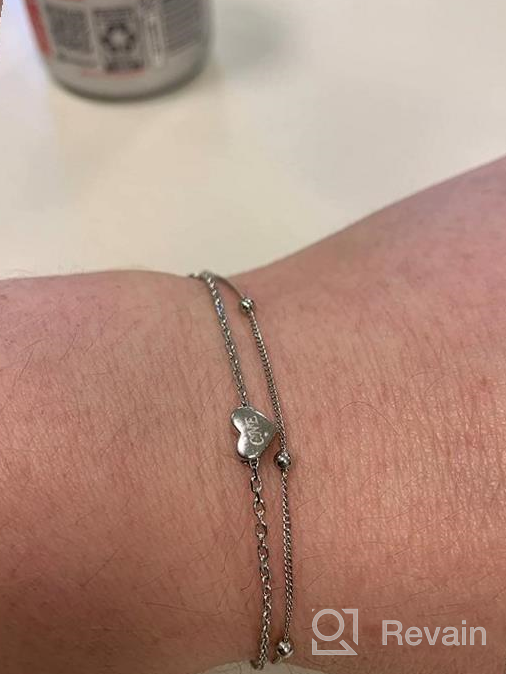 img 1 attached to 🔗 ChicSilver Simple Durable Women's Teen Girl's 925 Sterling Silver Cuban Link/Figaro/Twist Rope/Bead Chain Bracelet (with Gift Box) review by Paul Stocks