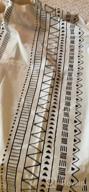 img 1 attached to Boho Tribal Cotton Linen Curtain With Geometric Print And Tassels: Semi-Blackout Farmhouse Bohemian Window Drapes With Rod Pocket For Living Room And Bedroom review by Justin Ellingson