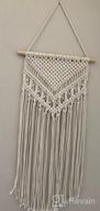 img 1 attached to TIMEYARD Macrame Wall Hanging Decor - Boho Bohemian Geometric Art For Home Apartment Dorm Room, 16" W X 33" L review by Rhonda Welch