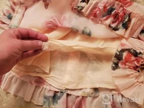 img 7 attached to Adorable Toddler Girls Flower Print Ruffles Princess Dress - KMBANGI Sundress Clothes Outfit