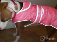 img 1 attached to Waterproof Reflective Winter Dog Jacket With Reversible Stormguard, Windproof Coat For Cold Weather, Warm Coat Vest For Small, Medium, Large Dogs - Red (Size S) By MIGOHI review by Jim Bijelic