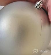 img 1 attached to Rose Gold 4" Giant Shatterproof Plastic Christmas Ball Ornaments For Holiday Party Decorations (Pinkish Gold, 4Pcs) review by Crystal Murphy