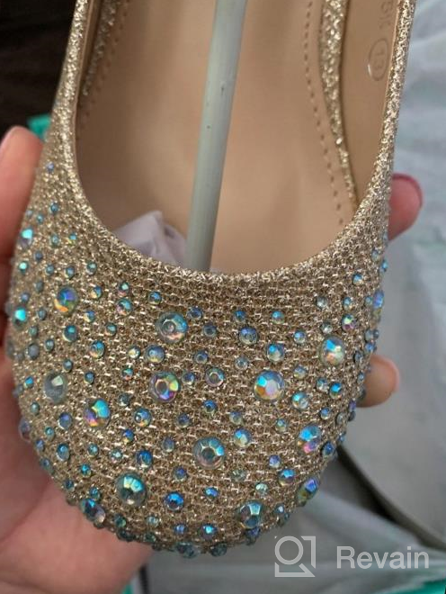 img 1 attached to Girls' Sparkling Rhinestone 💎 Glitter Pumps - Size 13 Shoes review by Jessica Hill