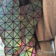 img 1 attached to Holographic Reflective Backpack With Stacked Tower Pattern By HotOne: The Ultimate Fashion Backpack review by Becki Rodriguez