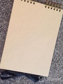 img 5 attached to Фотоальбом Magicfly Scrapbook Большой, 80 черных страниц Фотоальбом Крафт-бумага с аксессуарами для юбилея, свадьбы, путешествий, выпускных, подарков и скрапбукинга, коричневый