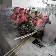 img 1 attached to Stunning Silk Peony Bouquets For Weddings And Home Decor - Veryhome 2 Pack Artificial Flowers review by Brandon Woods