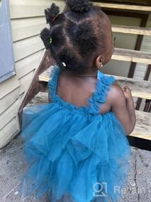 img 6 attached to Adorable Tutu Tulle Dress With Flower Headband For Baby Girls' Weddings And Birthdays