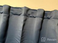 img 1 attached to 🌑 Deconovo Dark Grey Blackout Curtains - (52x84 Inch, Set of 2), Thermal Insulated Rod Pocket and Back Tab Curtains for Bedroom review by Joseph Elvis