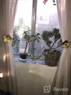 img 1 attached to Gray Lewondr Vintage Magnetic Resin Flower Curtain Tieback - Decorative Drapery Holdbacks For Home Cafe Balcony review by Michael Tran