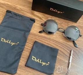 img 5 attached to Стильные солнцезащитные очки в металлическом круге в стиле ретро: поляризованные очки Dollger'S для мужчин и женщин