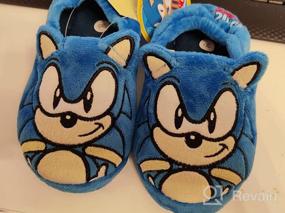 img 6 attached to Sonic the Hedgehog Embroidered Character Slippers for Boys - Shoes