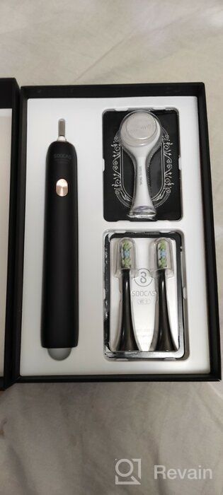 img 2 attached to Soocas Sonic Electric Toothbrush X3U (Black/Black) review by Agata Kulesza ᠌