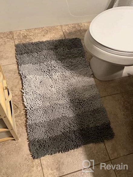 img 1 attached to Indulge In Luxury: OLANLY Chenille Bathroom Rug Mat, Extra Soft And Absorbent For Ultimate Comfort And Safety review by Oscar Thompson