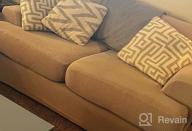 img 1 attached to T Cushion Sofa Slipcover - 3-Piece Soft Couch Cover Set With Individual T-Shape Seat Covers For Furniture Protection - Medium, Sand review by Mike Slippy