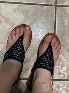 img 1 attached to Katliu Women'S Flat Sandals Flip Flop Sandals Dressy Thong Sandals review by Danielle Jenkins