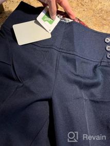 img 5 attached to High Tech Durable Adjust Waist Pants for Girls - Bienzoe School Uniforms