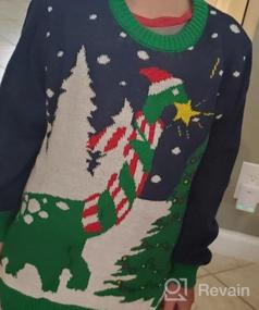 img 4 attached to Get Festive with Hybrid Apparel Christmas Sweater Skeleton Boys' Clothing and Sweaters
