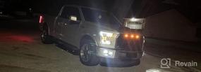 img 5 attached to Ford F150 2015-2020 Bumper Driving Light 4 Inch LED Fog Lights DRL Daytime Running Light Set 1 Pair Black