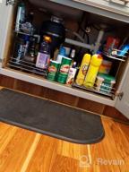 img 1 attached to Heavy Duty Pull Out Cabinet Organizer - 11"W X 21"D, Ideal For Kitchen Cabinets And Home Storage, Slide Out Shelves With Maximum Convenience review by Justin Trujillo