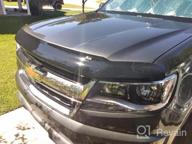 img 1 attached to Auto Ventshade [AVS] Hood Shield / Bug Shield High Profile Chrome, 1 Pc 680054 Fits 2015 - 2022 Chevrolet Colorado review by Jordan Epps