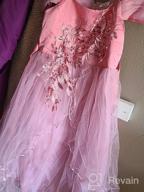 img 1 attached to 👗 Applique Princess Girls' Dresses for Weddings, Birthdays, and Special Occasions by TTYAOVO review by Mayra Castillo