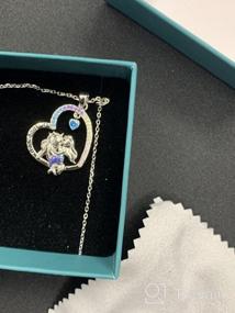 img 5 attached to Hxillery 925 Sterling Silver Unicorn Necklace with CZ Heart Pendant: Perfect Christmas and Birthday Gift for Women, Girls, Daughters, and Teens.