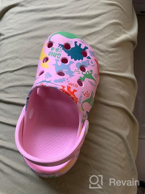 img 1 attached to Aixingyun Kids Clogs: Slip-On Garden Shoes for 👦 Boys and Girls, Perfect for Indoor and Outdoor Fun! review by Corey Ford