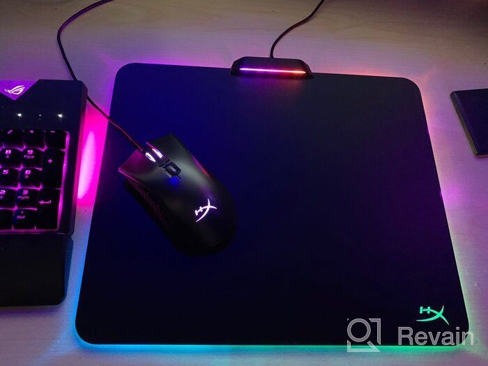 img 2 attached to HyperX Fury Ultra RGB Mouse Pad: 360° Lighting, 20 LED Zones, Low-Friction Hard Surface – Medium Size review by Devaraj Dev ᠌