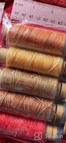 img 8 attached to Leather Sewing Waxed Thread - 150D 33 Yards Per Spool For Craft DIY, Bookbinding, Shoe Repairing 330 Yards