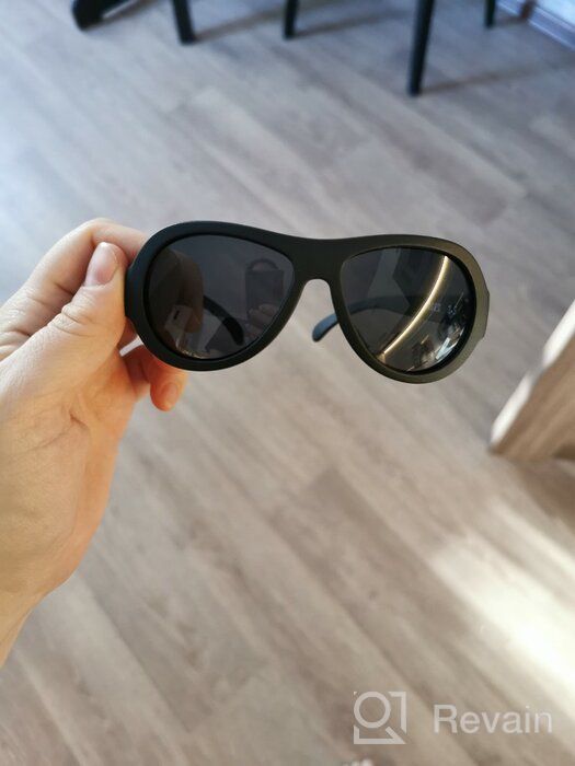 img 1 attached to Babiators Sunglasses Babiators Original Aviator Classic Sunglasses (3-5), Black/Black review by Dagmara Goljat ᠌