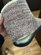 img 1 attached to Warm Knit Bootie Slippers For Women With Plush Lining, Memory Foam And Slip-On Design For Ultimate Comfort And Breathable Indoor Winter Wear review by Sean Florence