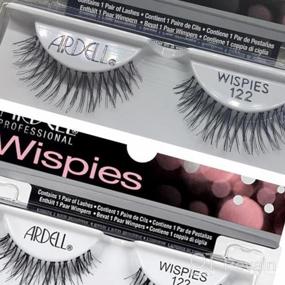 img 6 attached to Pack Of 4 Ardell Wispies Black False Eyelashes For Enhanced Eye Glamour