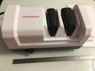 img 1 attached to Hatamoto electric knife sharpener for Hatamoto EDS-H198 knives, white review by Wiktor Wiater ᠌
