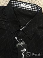 img 1 attached to Casual Cotton Button Sleeve Men's Shirts by Tinkwell review by Marvin Perry