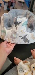 img 6 attached to Bumbo Seat Cover Compatible - Summer Cooling Breathable Grey Elephant Design For Baby Boy Girl