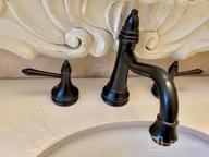 img 1 attached to Upgrade Your Bathroom With Bathfinesse 3-Hole Black Faucet Set With Pop-Up Drain Assembly review by David Bartan